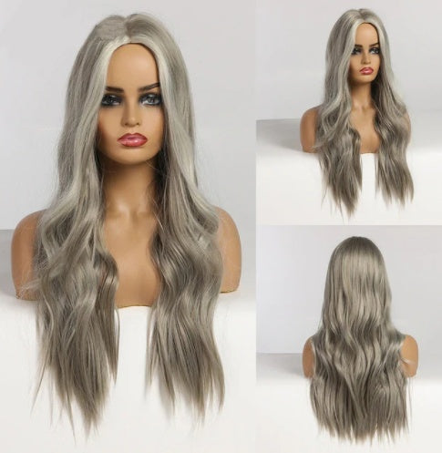 European and American female long curly wigs European and American female long curly wigs